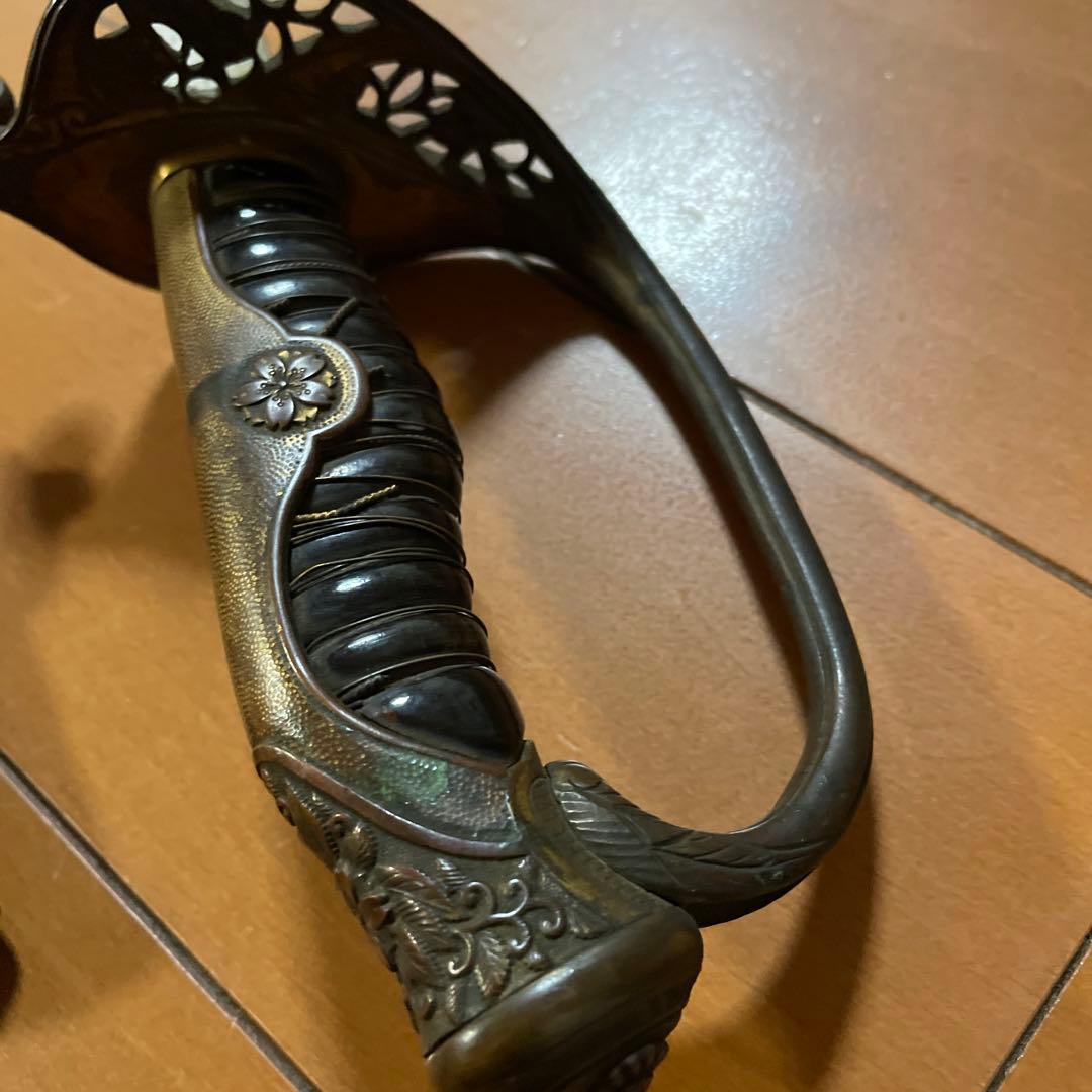 指揮刀、軍刀、刀、拵、サーベル、模造刀、骨董品、鍔、刀装具　匿名配送　即購入可
