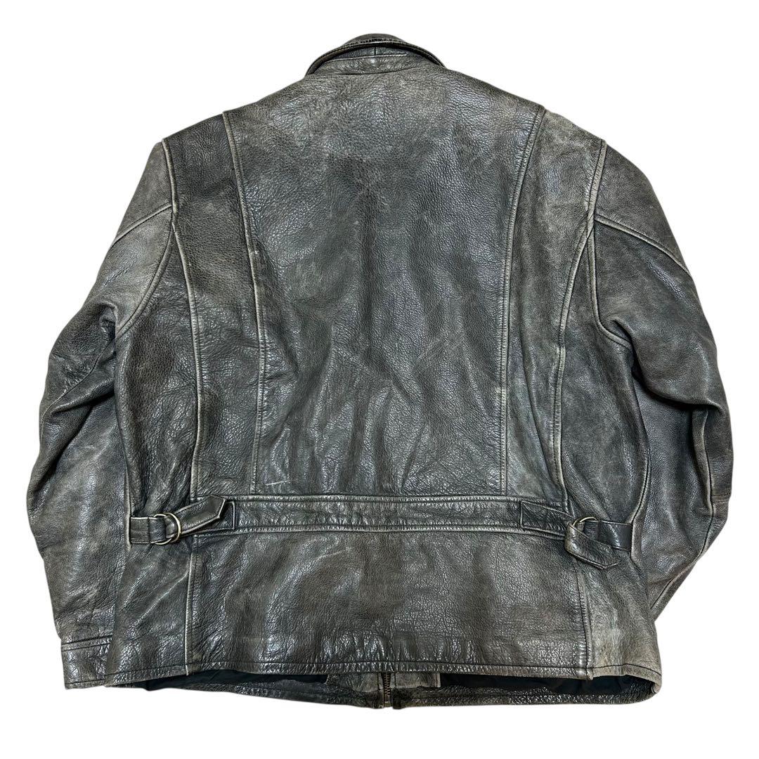 希少　Eddie Bauer レザージャケット　シングルライダース　雰囲気◎