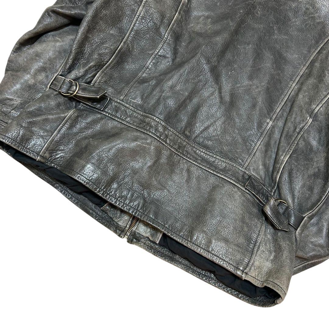 希少　Eddie Bauer レザージャケット　シングルライダース　雰囲気◎