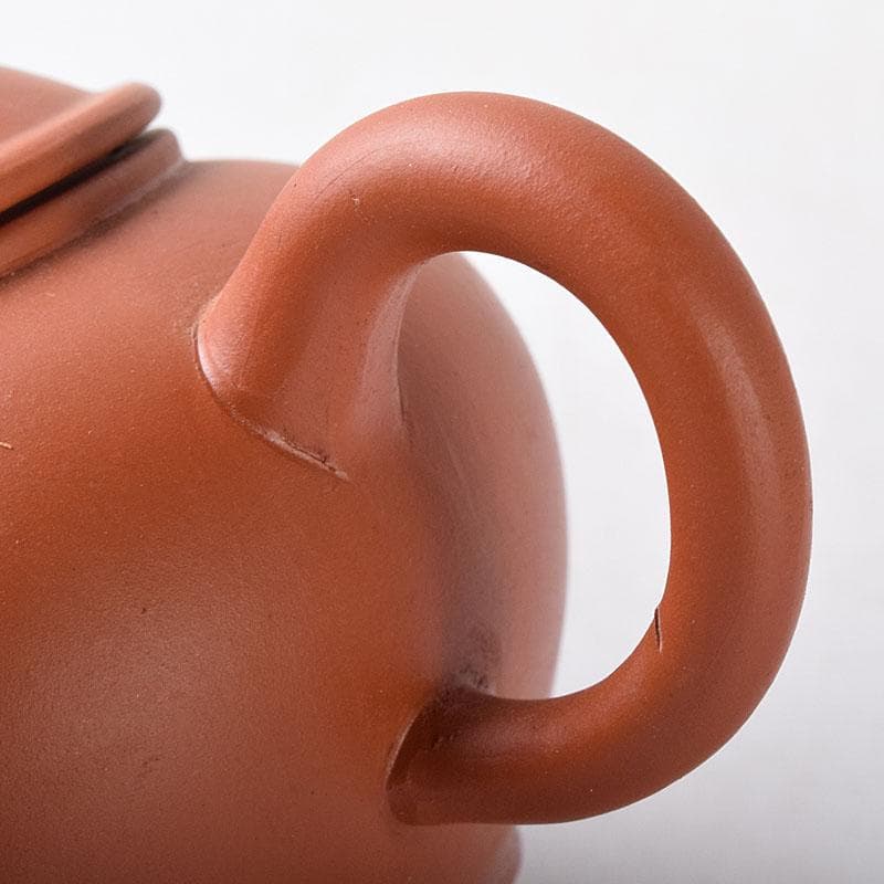 中国　中国宣興銘　紫砂　朱泥　急須　茶壷　V　R8233