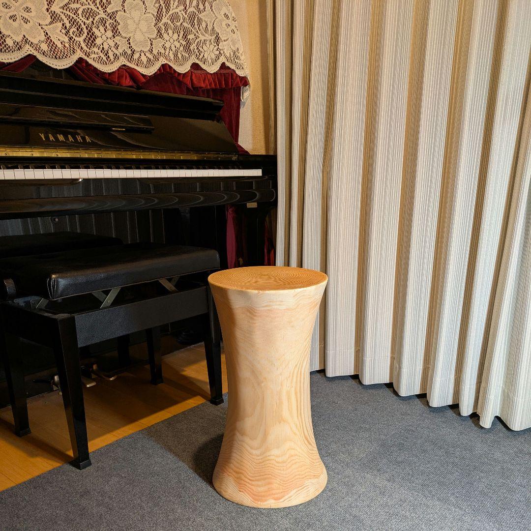 ヤムチャ　　　姫小松　天然木　丸太　椅子　スツール　テーブル　高さ約51㎝