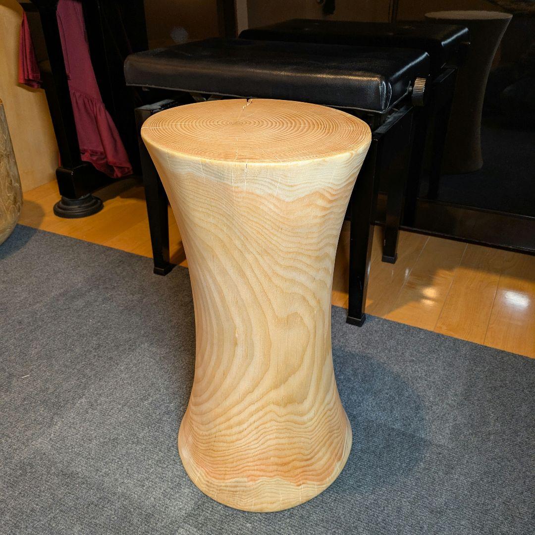 ヤムチャ　　　姫小松　天然木　丸太　椅子　スツール　テーブル　高さ約51㎝