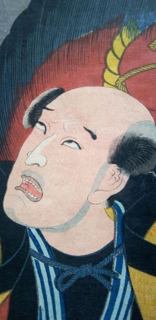 浮世絵、狂歌入り浮世絵版画、三代歌川豊国画(国貞)