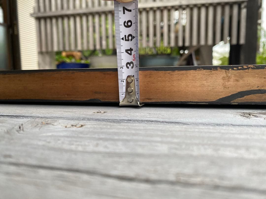 欄間　2枚セット　すりガラス付き　アンティーク　古民家