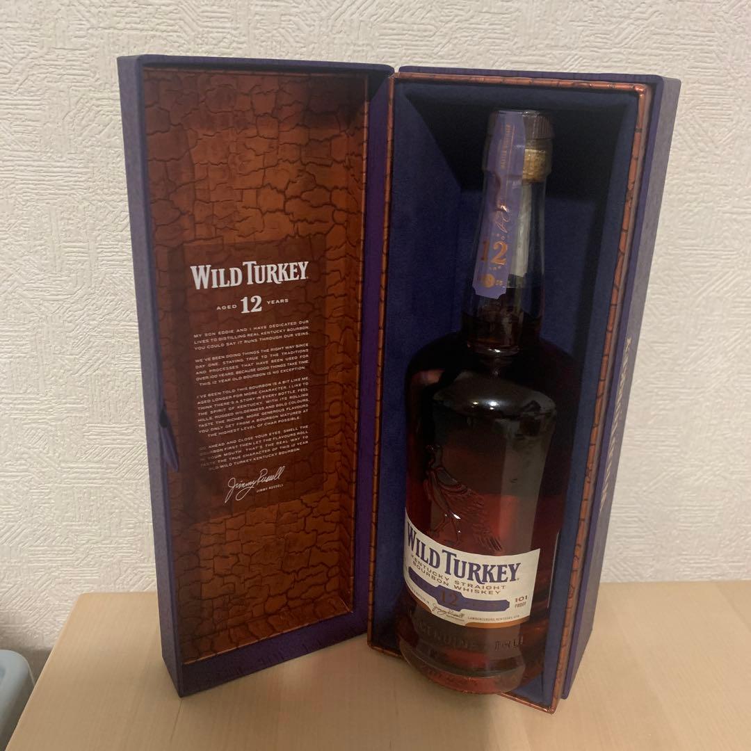 【未開栓 終売品】ワイルドターキー 12年 箱付き