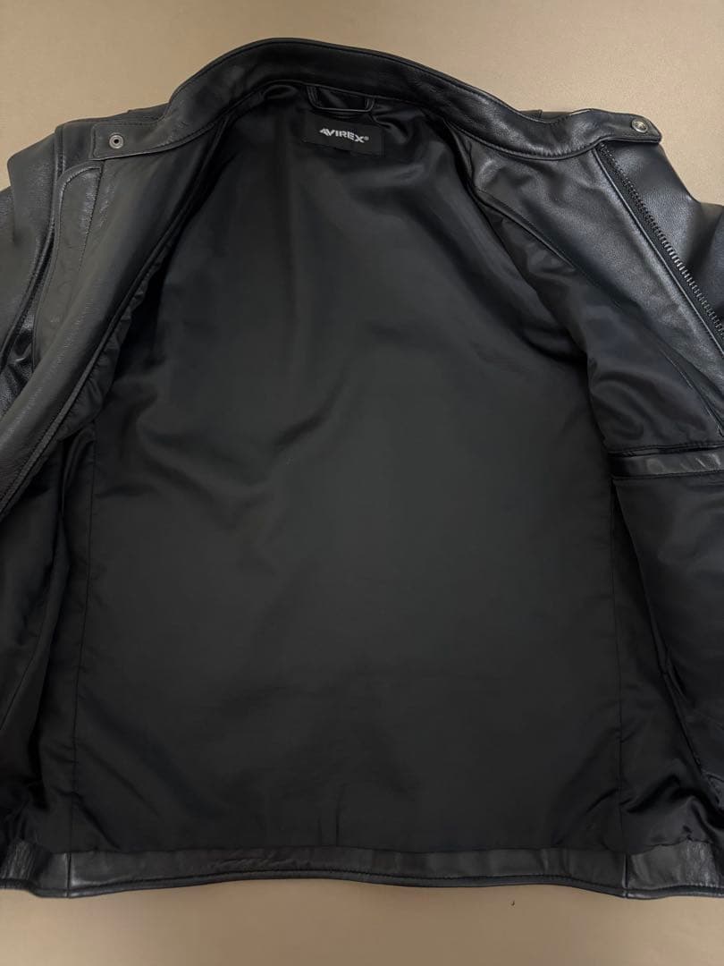 AVIREX ライダースジャケット　ラムレザー