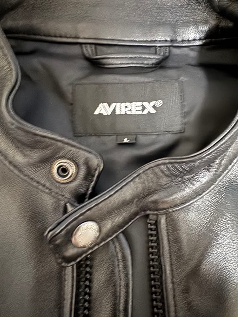 AVIREX ライダースジャケット　ラムレザー
