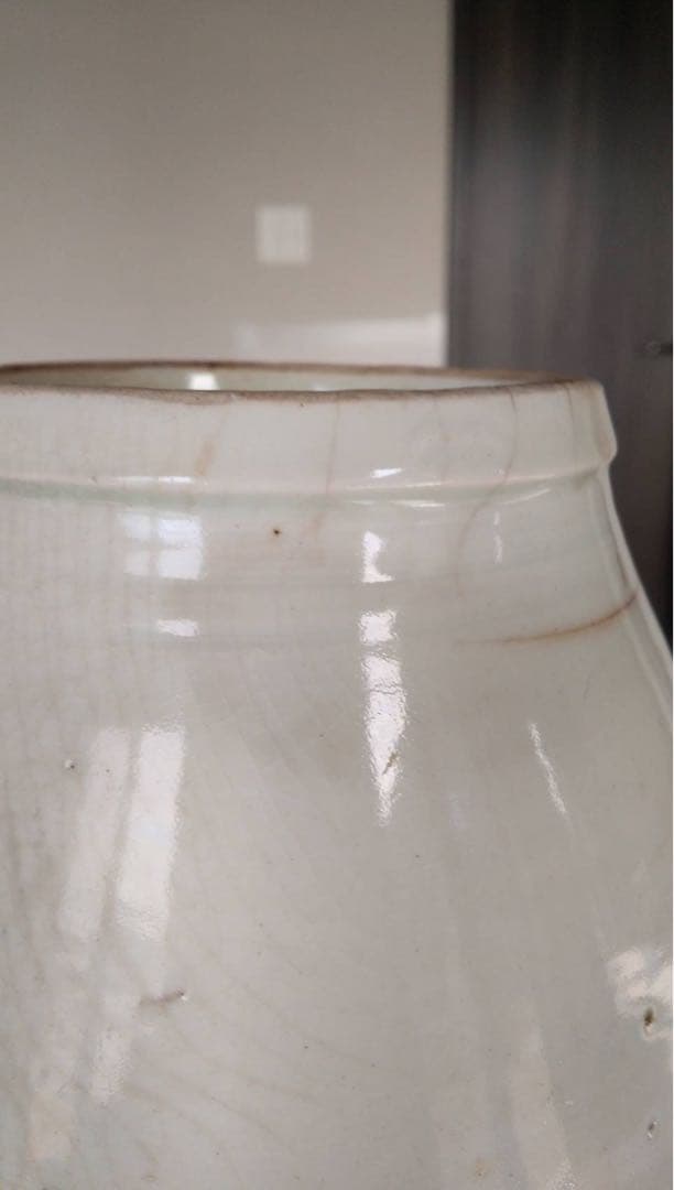 白磁壺　古伊万里　アンティーク　李朝　古美術　古道具　花器