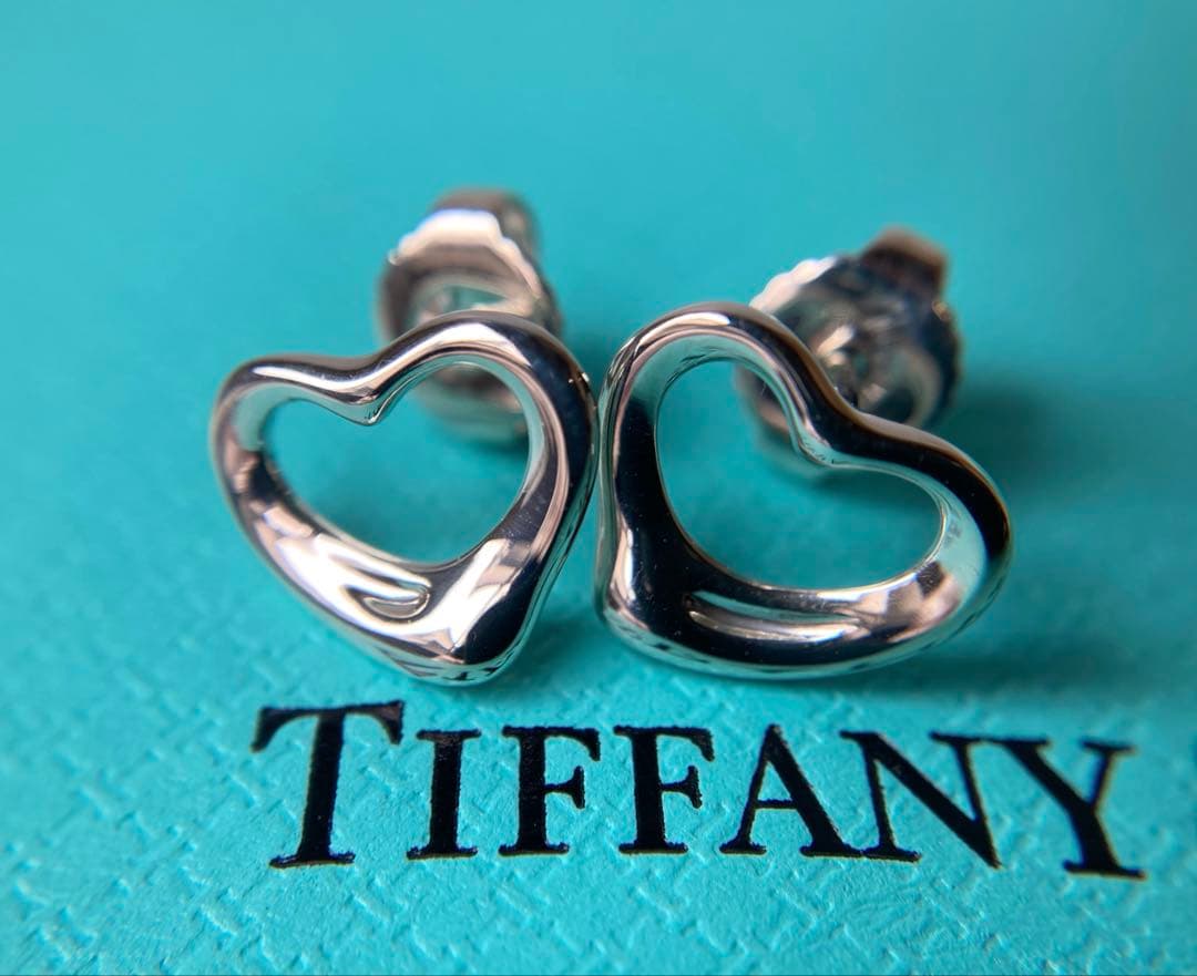 ティファニー　オープンハート　XS スモール　ペレッティ　シルバーピアス　925
