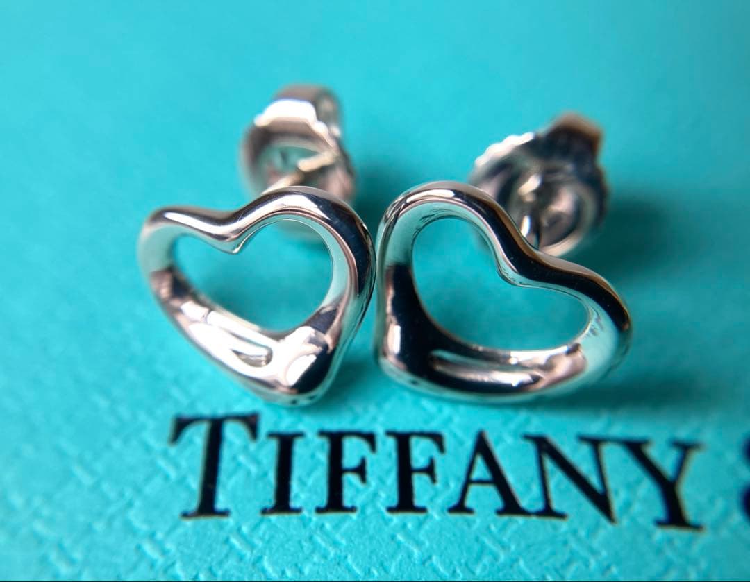 ティファニー　オープンハート　XS スモール　ペレッティ　シルバーピアス　925