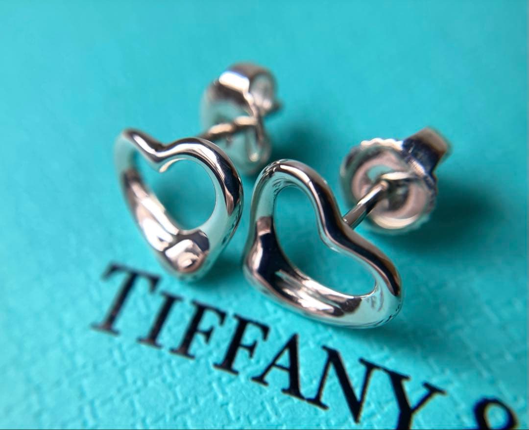 ティファニー　オープンハート　XS スモール　ペレッティ　シルバーピアス　925