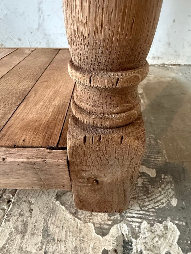 ビンテージ　ドロワー カウンター　コンソール　キッチンテーブル　剥離