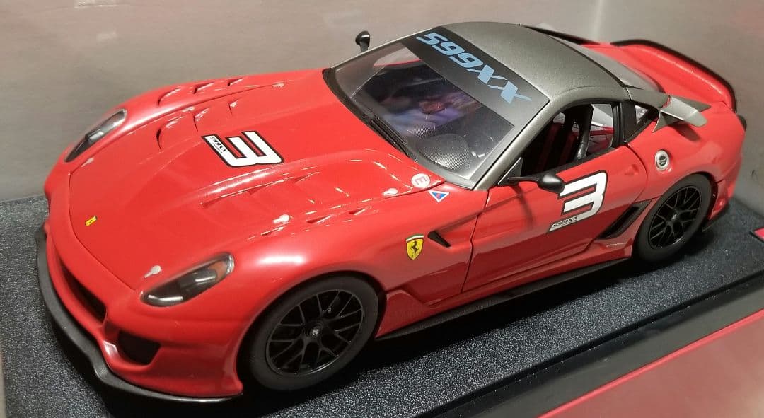 【レア美品】1/18 マテル フェラーリ 599XX 　ホットウィール