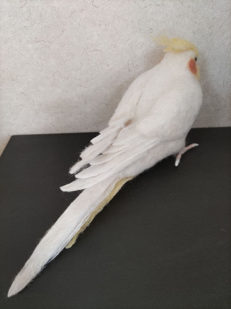 羊毛フェルト オカメインコ ルチノー