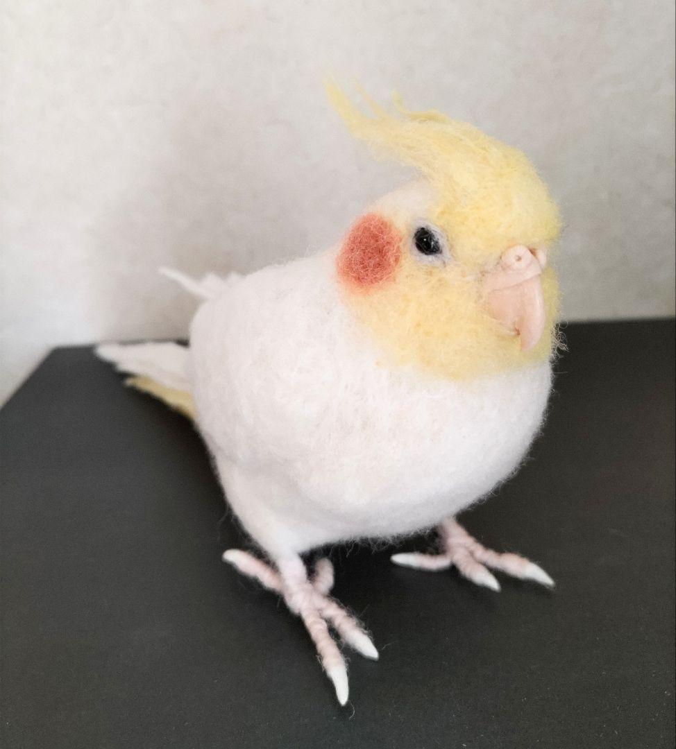 羊毛フェルト オカメインコ ルチノー