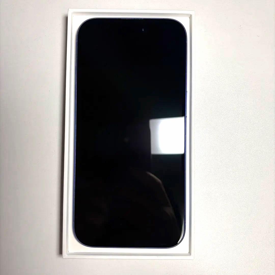 [美品] iPhone16 128GB バッテリー容量100% ウルトラマリン