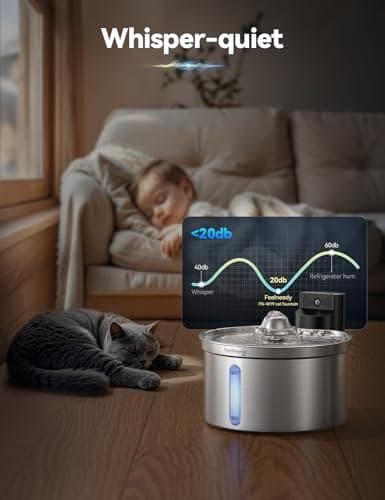 猫 給水器 コードレス充電式 自動 ステンレス製 ペット用ウォーターボウル 3段