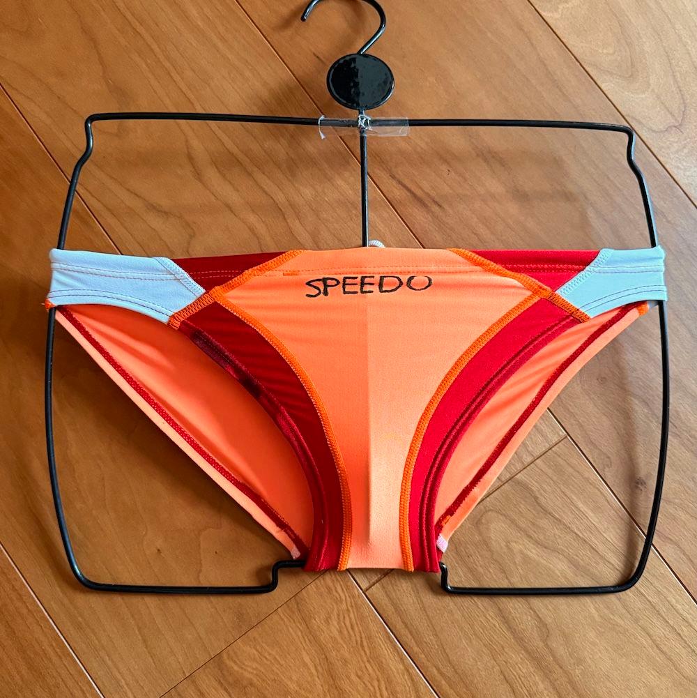 MIZUNO RQ632　オレンジ×レッド　ライフセーバー光沢 140 競パン