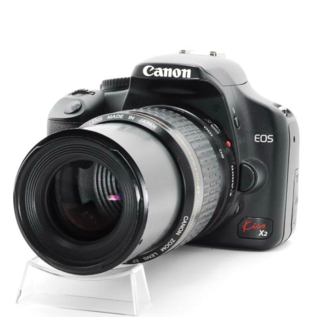 Canon Kiss X2 望遠ズームレンズセット【動作良好】