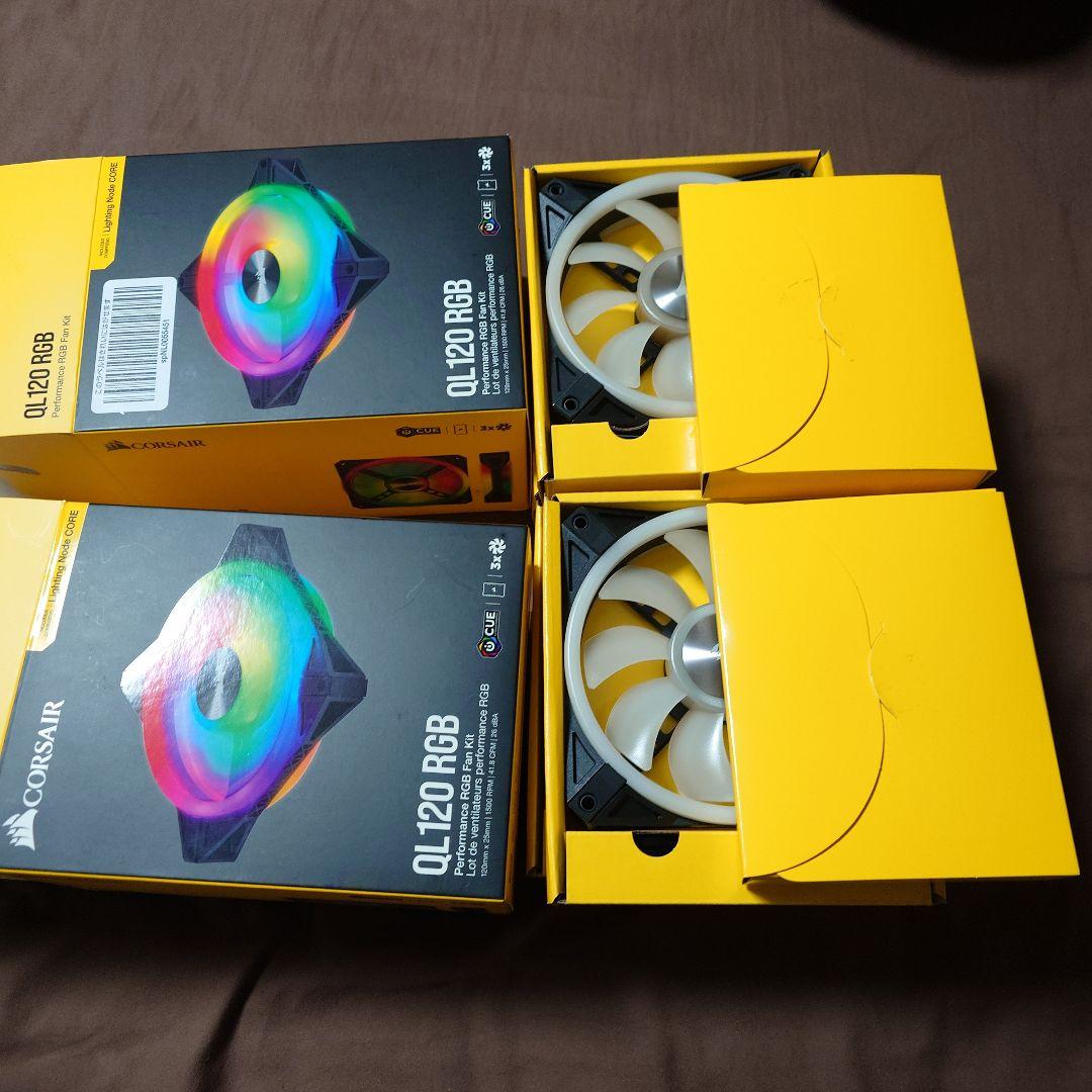 Corsair QL120 120㎜ 3連ファン×2 CO-9050098-WW