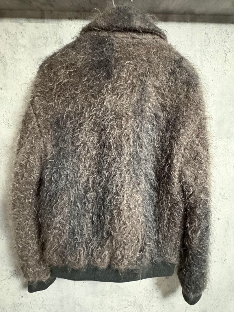 emporio armani モヘアシャギーブルゾン