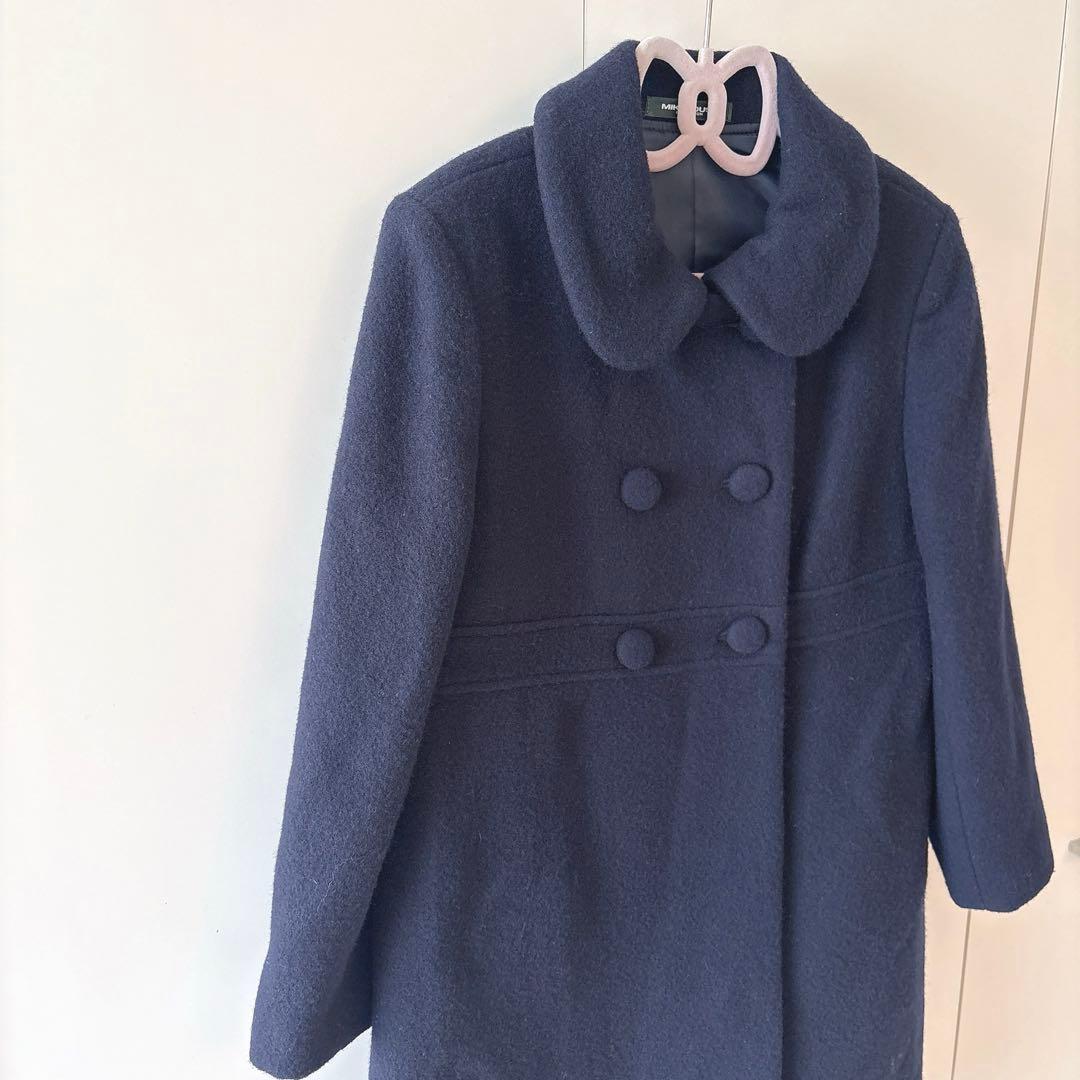 即日発送⭐︎MIKIHOUSE⭐︎ミキハウス　ウールコート ネイビー受験　塾　120