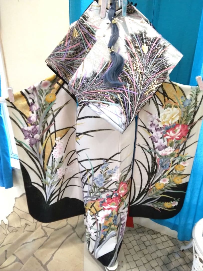 振袖フルセット、正絹落款、成人式、重ね衿帯揚げ帯締め、西陣袋帯、襦袢、ガード加工