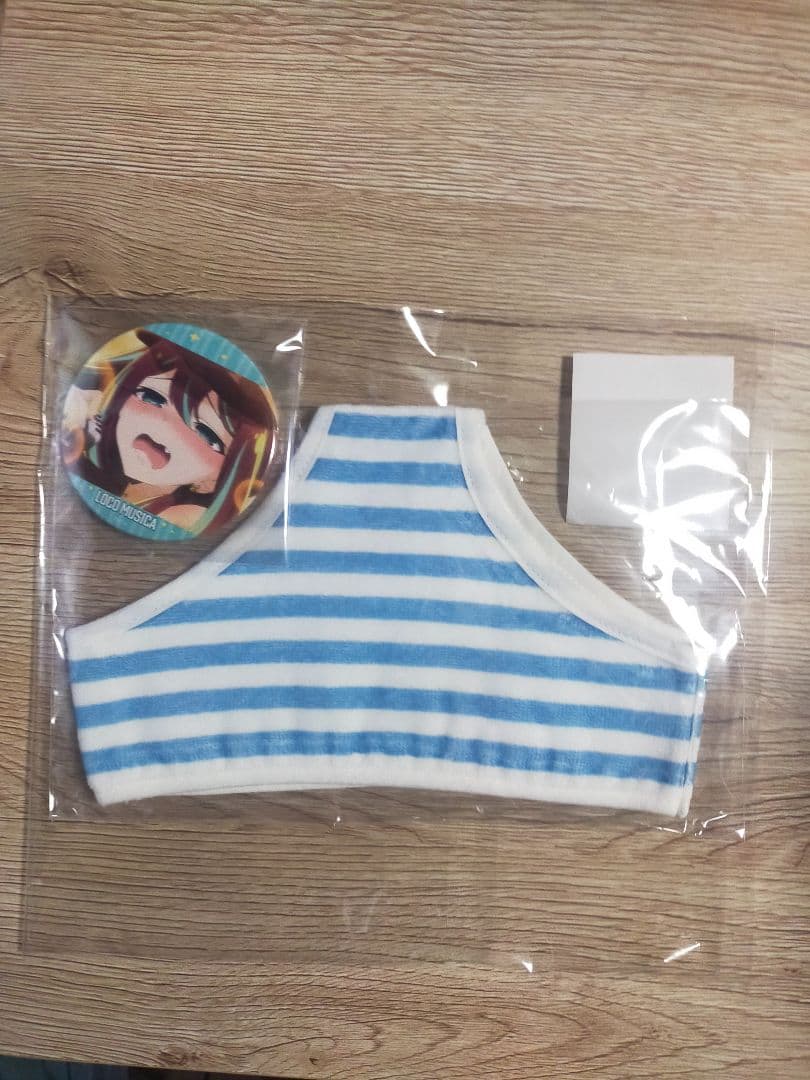 魔法少女にあこがれて　ロコムジカのパンツ型タオル　缶バッジ　セット　会場限定