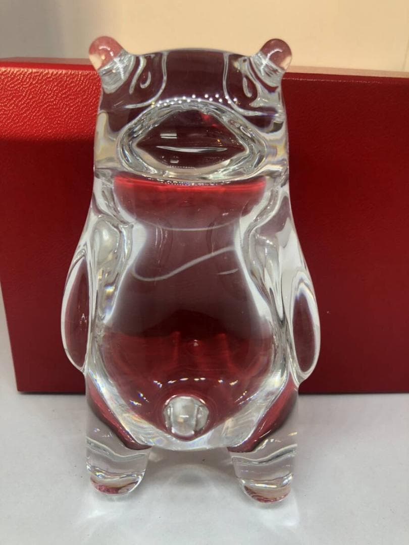 美品 Baccarat バカラ くまモン フィギュア クリスタル 置物