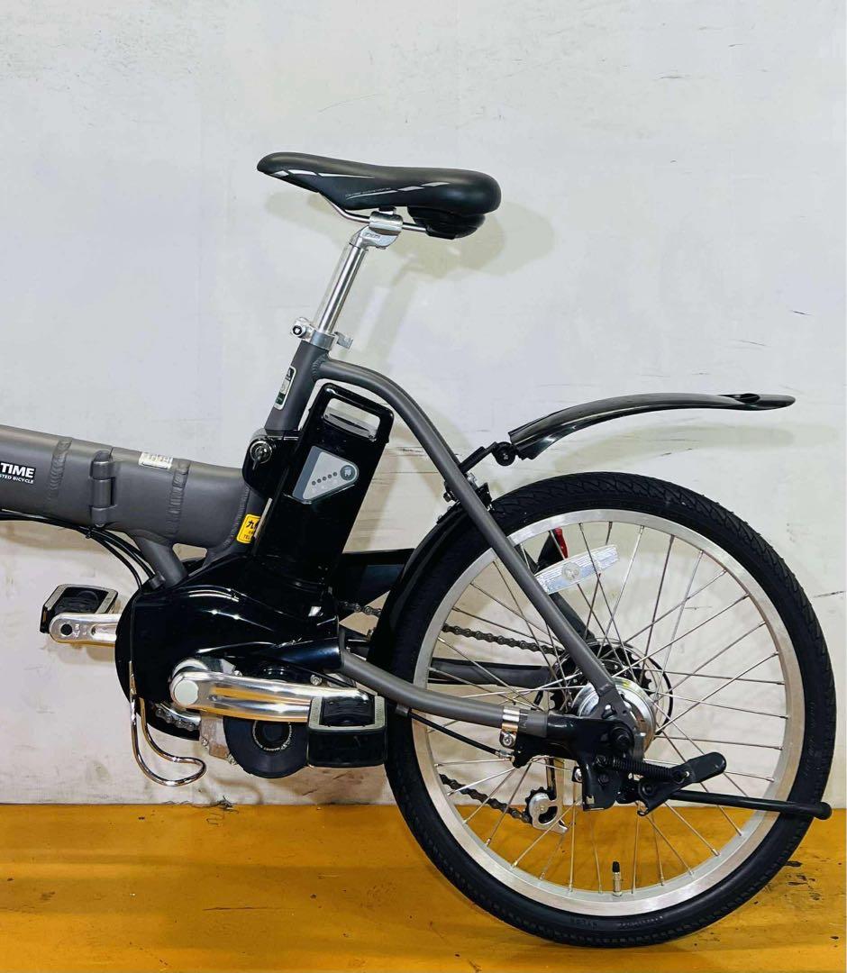 送料無料 条件付き パナソニック折り畳み式 前18/後20型 電動自転車中古車