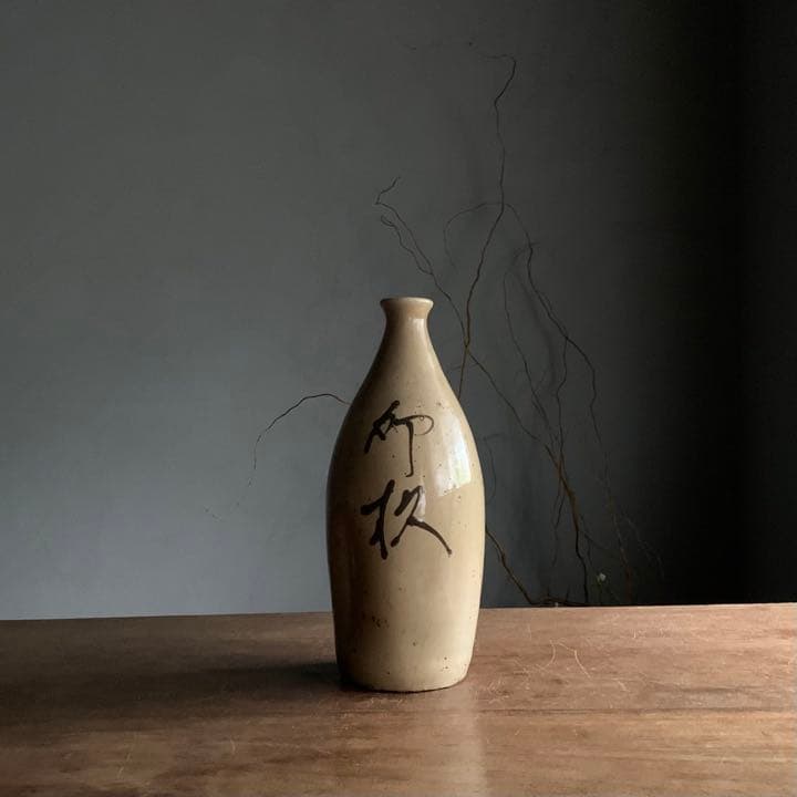 白丹波 徳利 古美術 酒器 花入 丹波焼 古道具 アンティーク