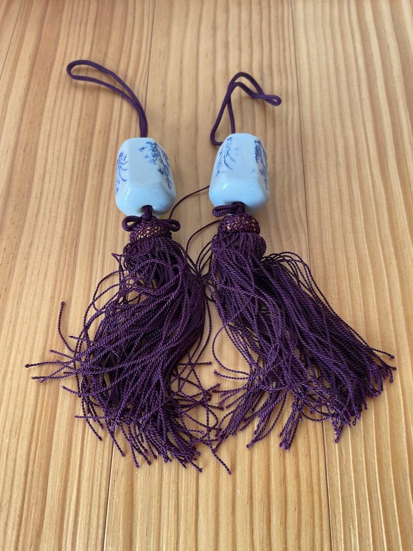 中国　掛け軸　飼鶴図　梁振洲　飼鶴図