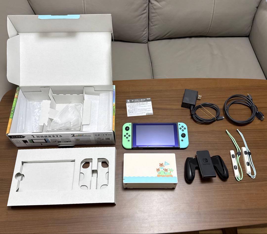 Nintendo Switch 本体 あつ森デザイン　携帯用ケース付き