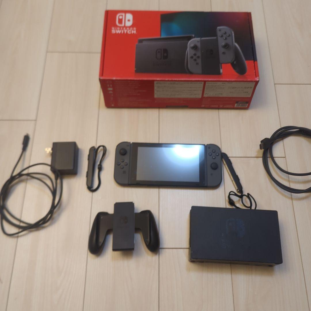 【動作確認済】Nintendo Switch 本体 グレー 付属品完備