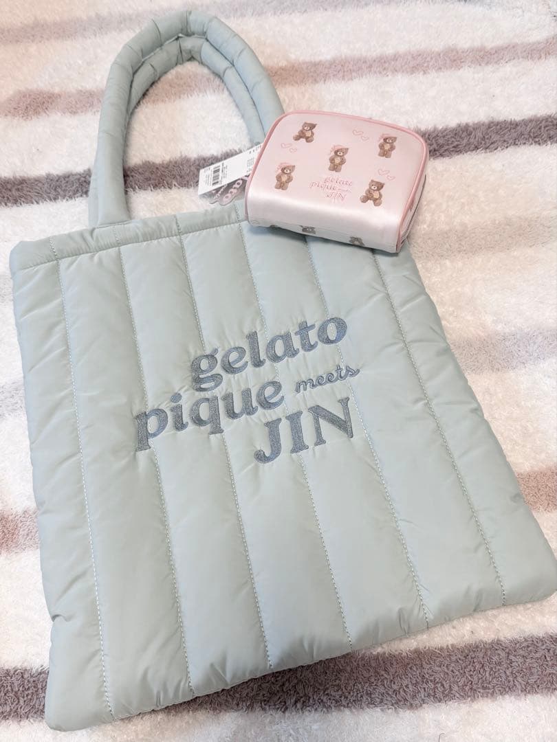 gelato pique meets JIN / トートバッグ＋ポーチ セット
