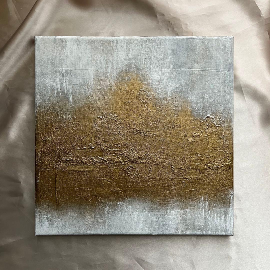 絵画/原画/テクスチャー/アート/ゴールド/インテリア/北欧/ニュアンス/抽象画