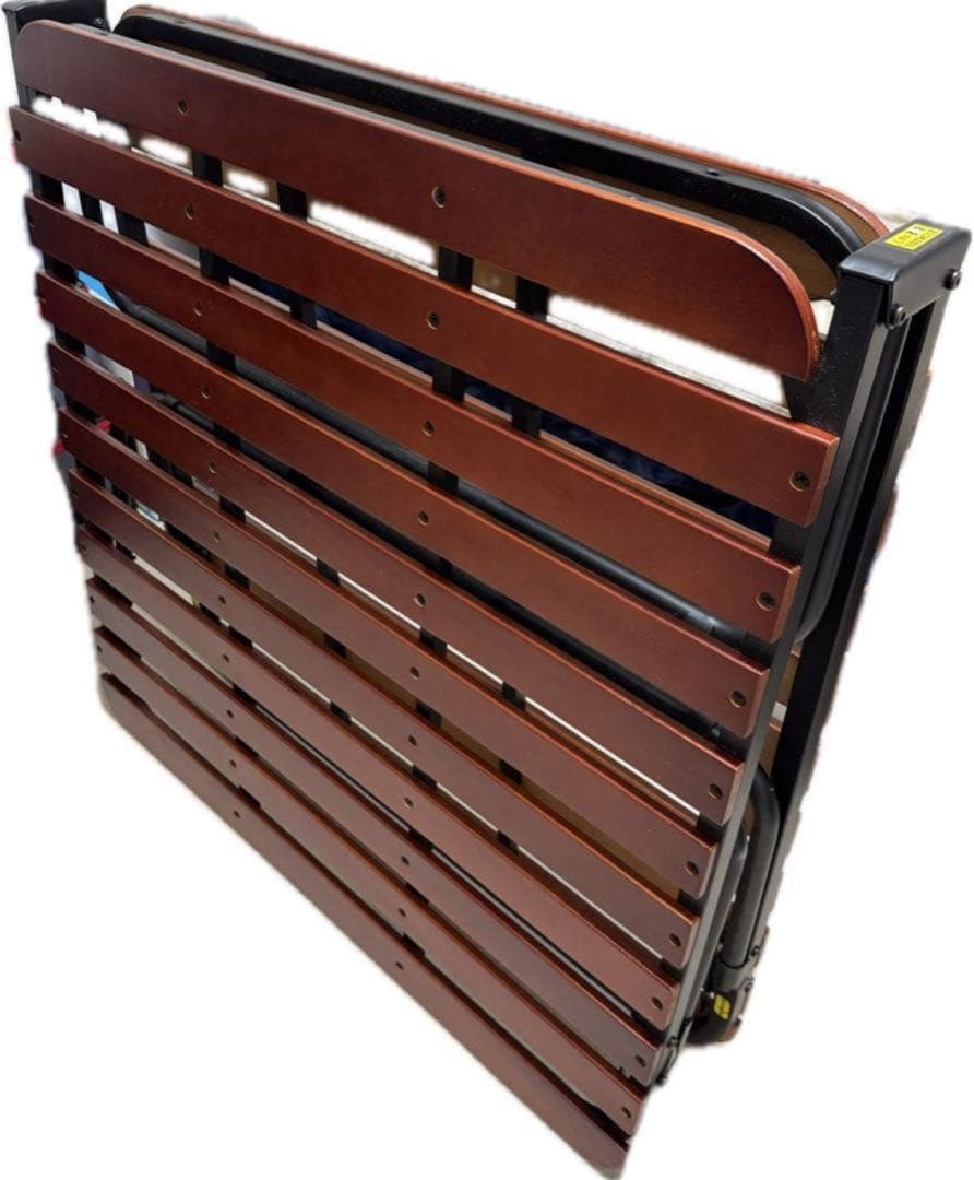 山善　折りたたみベッド　すのこベッド