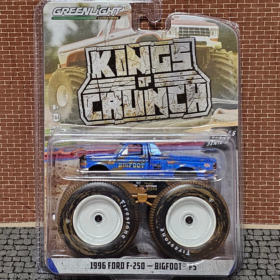 ①グリーンライト　ビッグフット　ギネスに認定されたモンスタートラック　　1/64