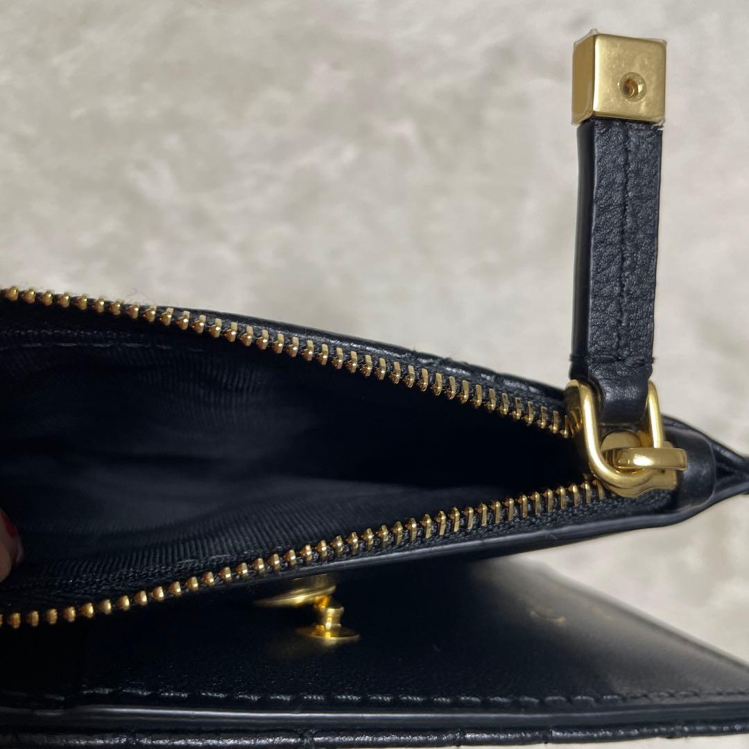 本日限定価格ディオール Caro Dahlia 二つ折り財布 ブラック