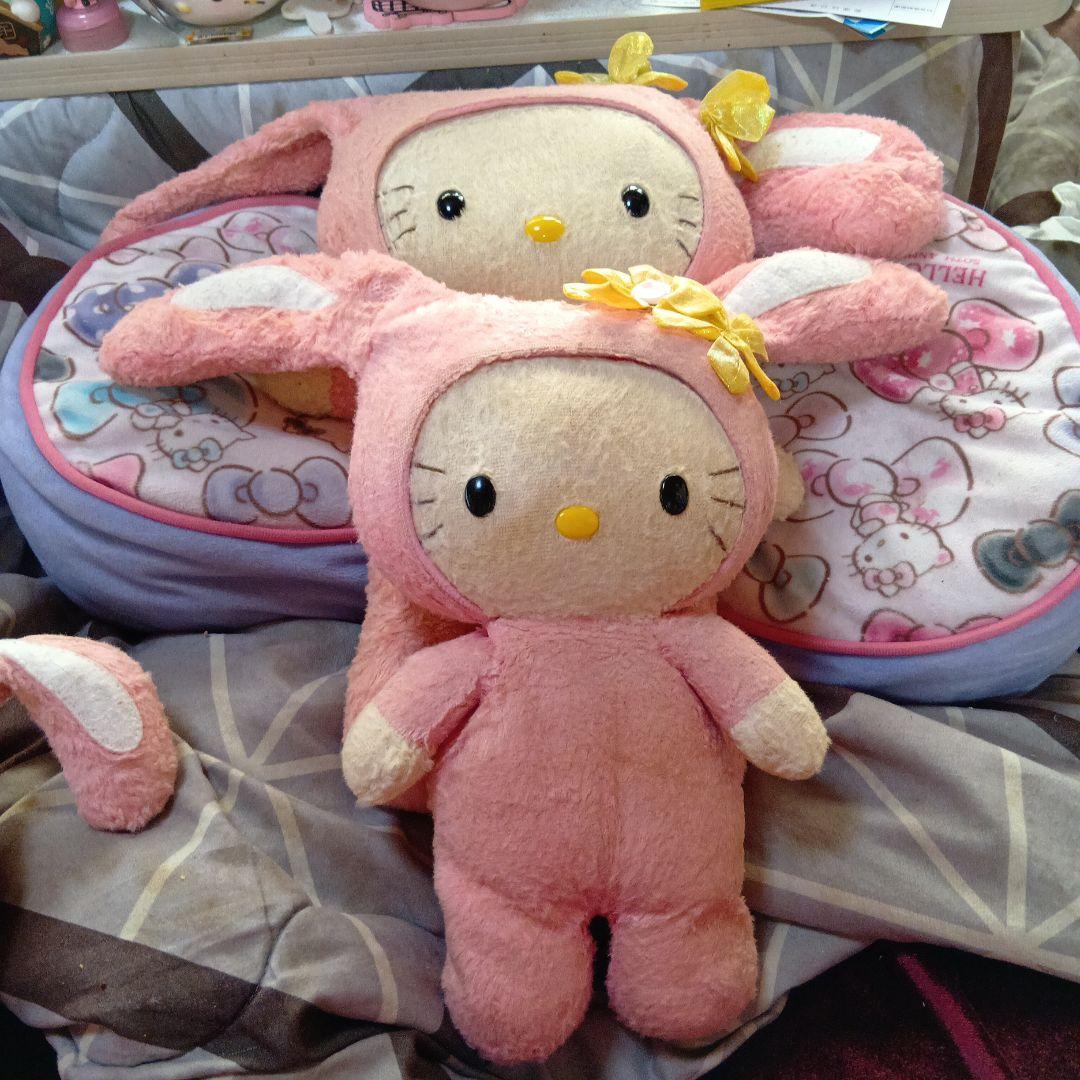 ハローキティVivitixGirls1999年くたうさぎぬいぐるみ3体セット
