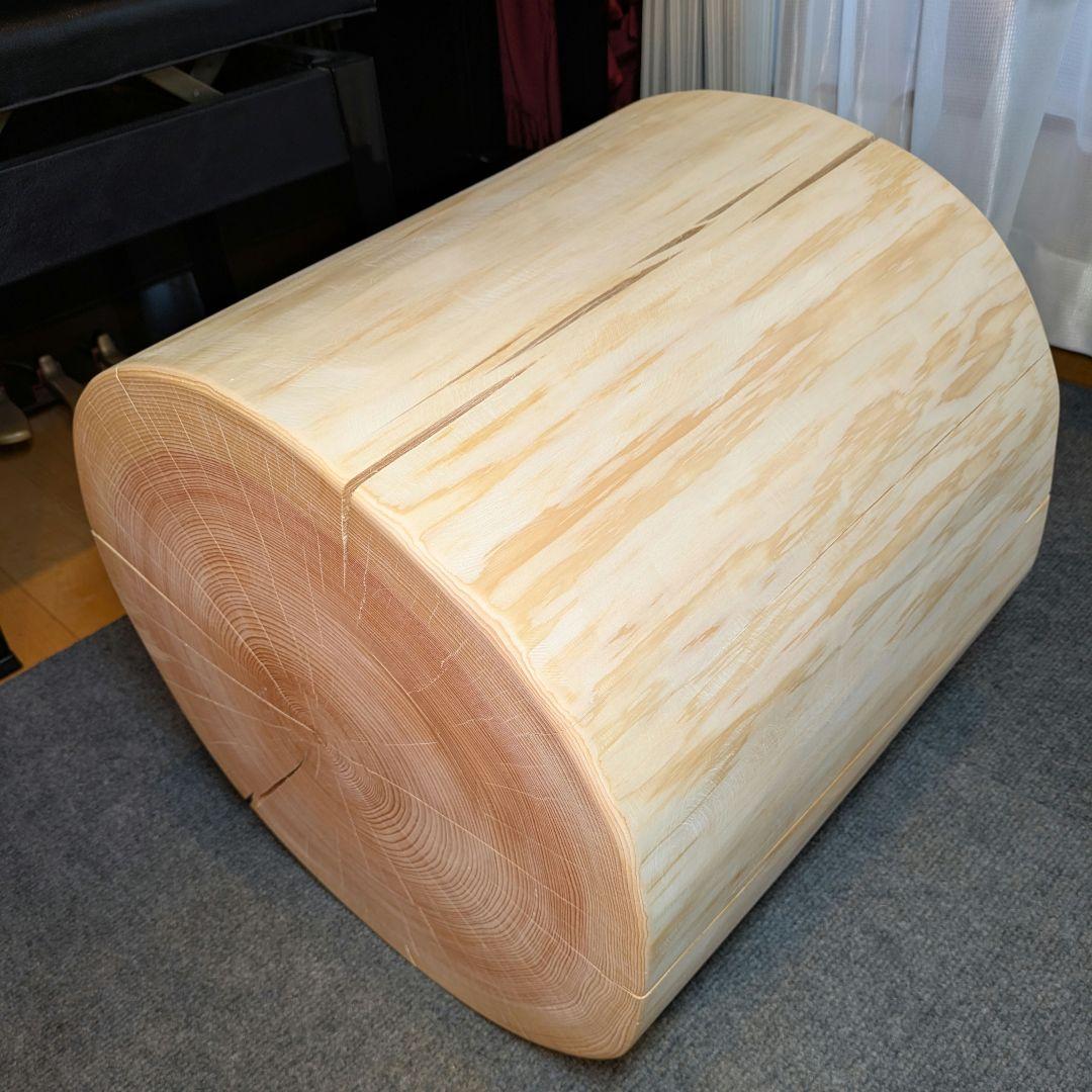 Borsalino　天然檜　特大　切り株　椅子　テーブル　高さ約43㎝