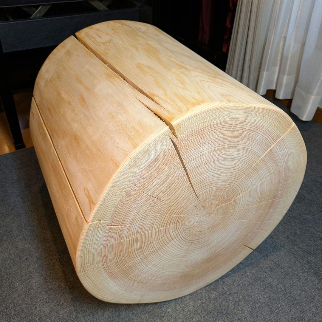 Borsalino　天然檜　特大　切り株　椅子　テーブル　高さ約43㎝