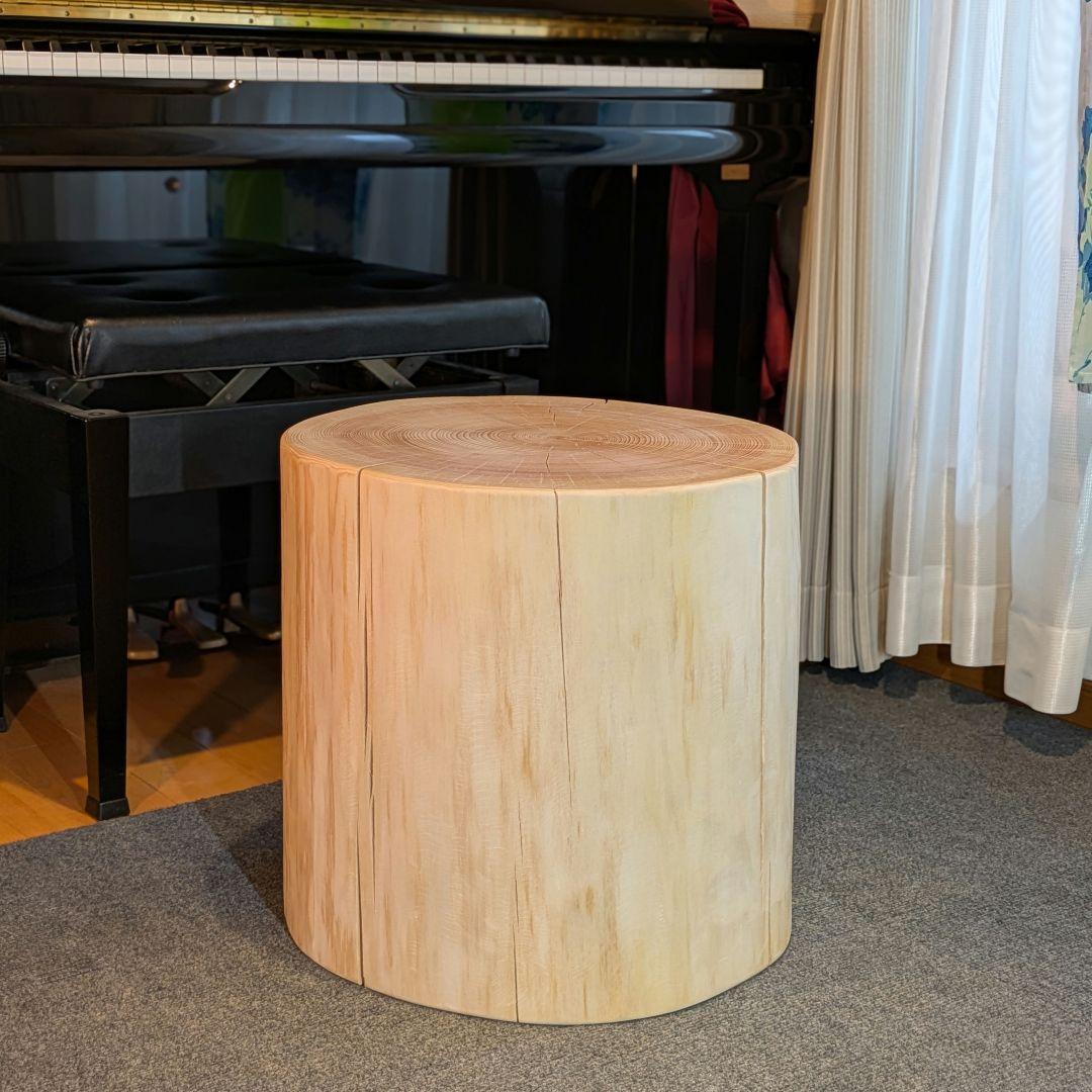 Borsalino　天然檜　特大　切り株　椅子　テーブル　高さ約43㎝