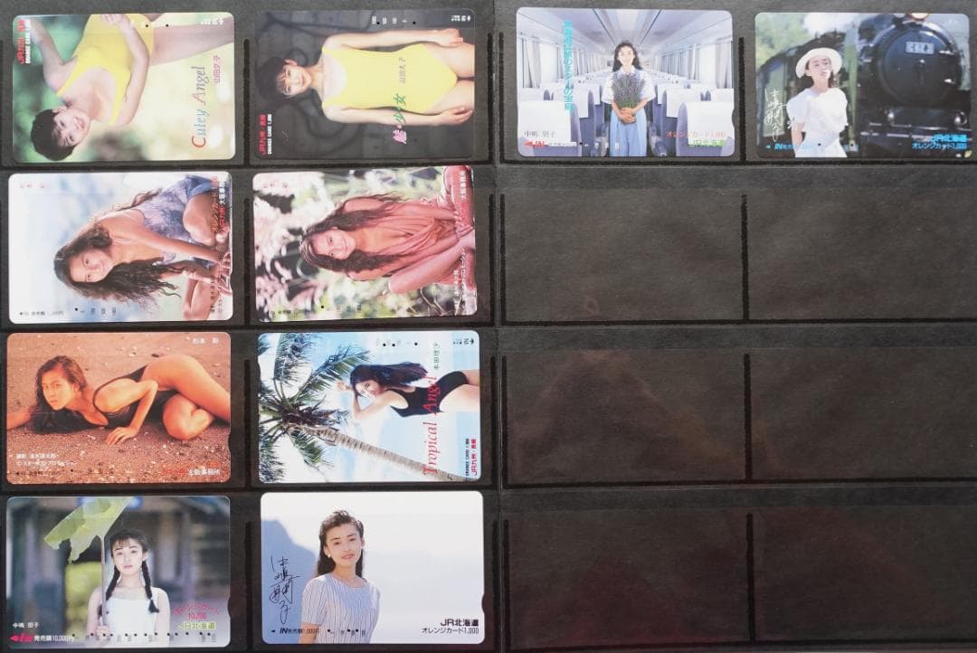 ’８０年代・’９０年代の女性アイドルを描いたオレンジカード使用み１０６種