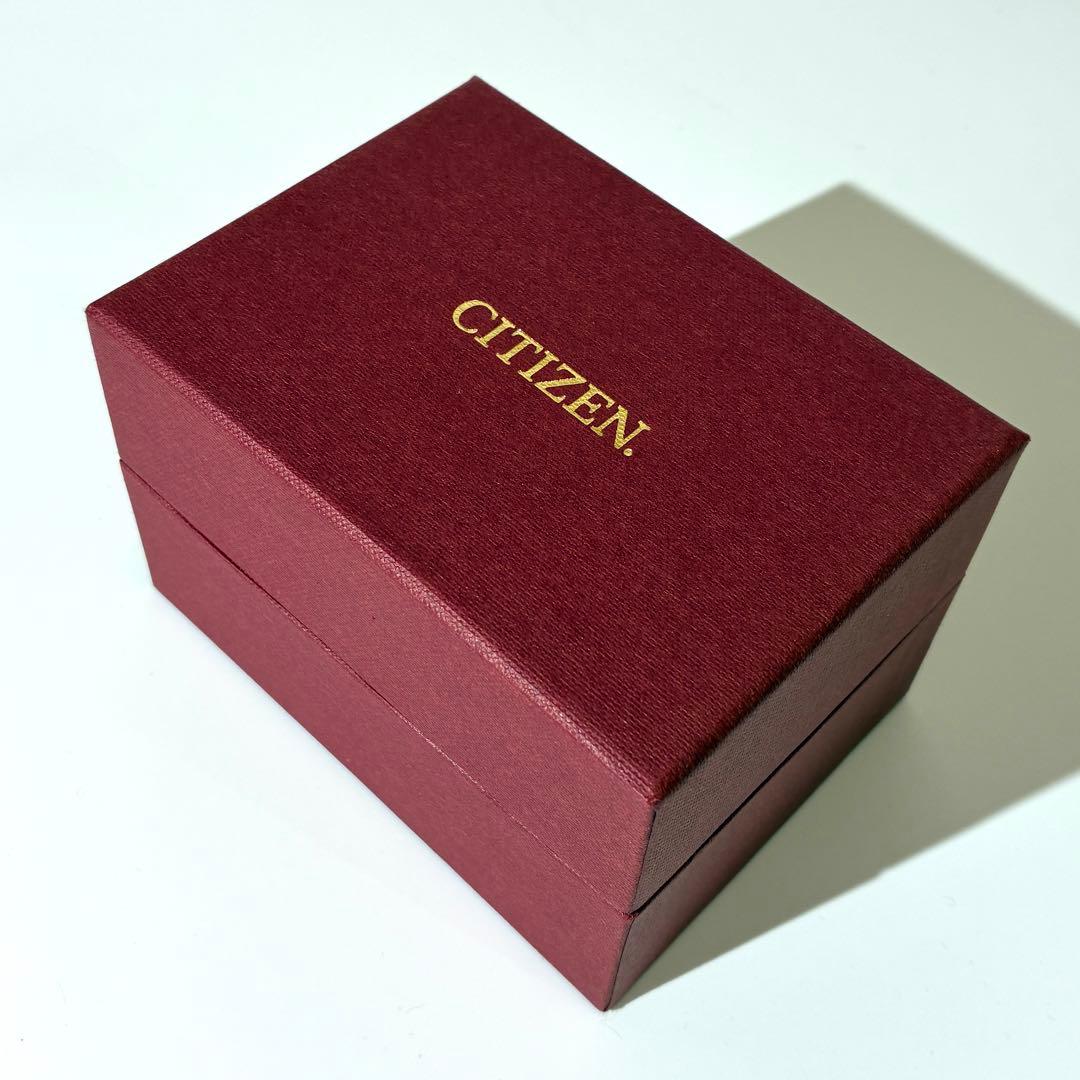 美品★ CITIZEN ECO-DRIVE ソーラー電波 腕時計 黒文字盤