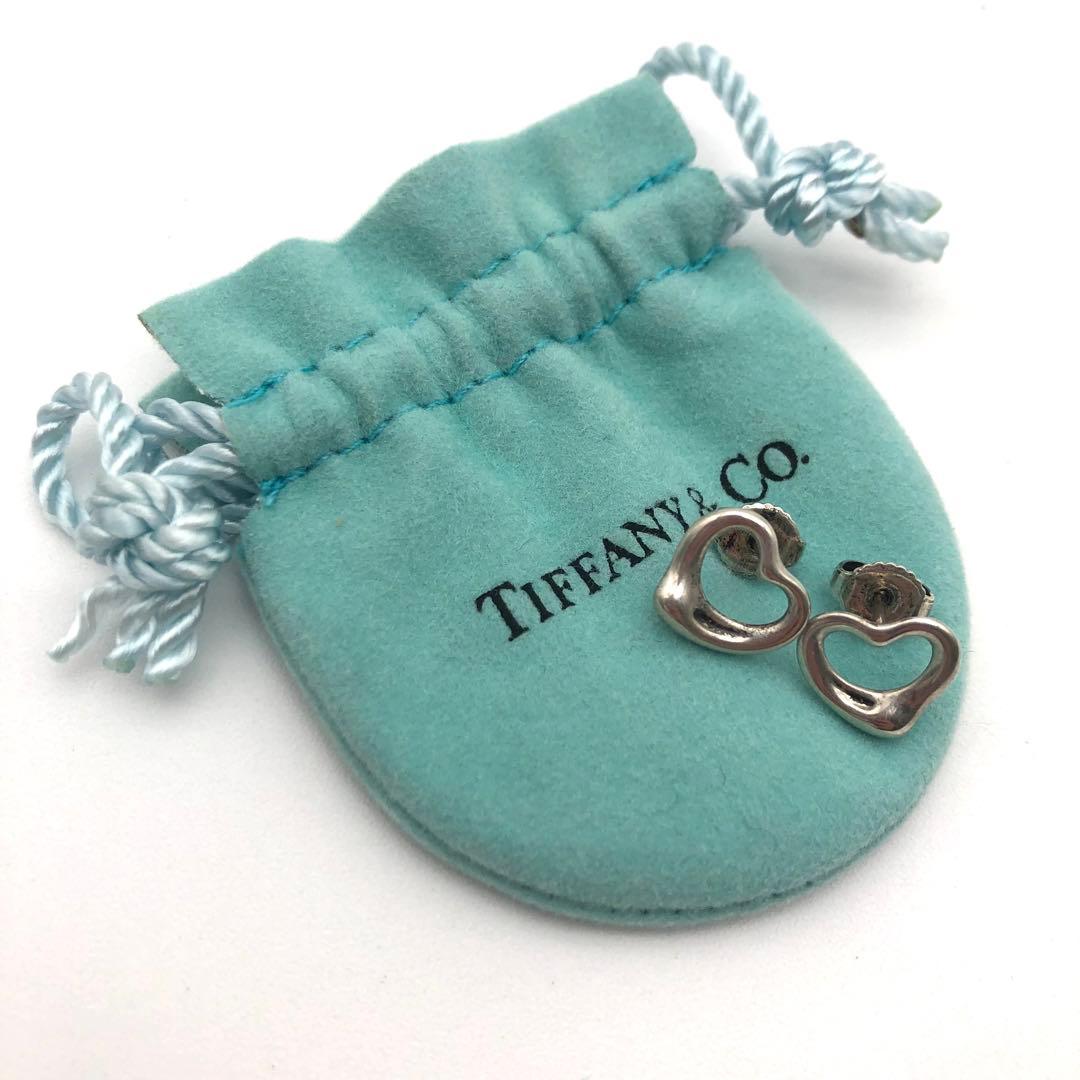 R ティファニー　Tiffany & Co. シルバー　ハート型ピアス　アクセ