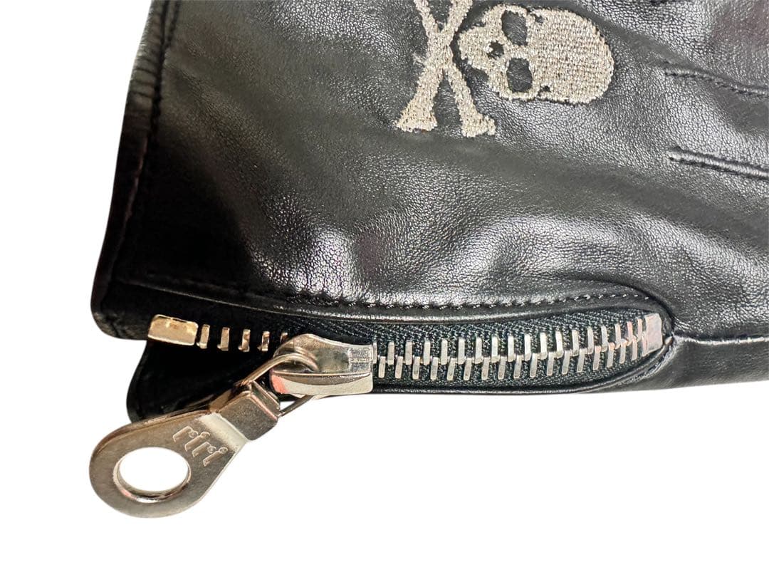 mastermind マスターマインドスカル刺繍レザー手袋