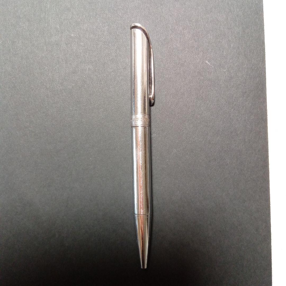 ブルガリ　回転式ボールペン　シルバー　替芯付き