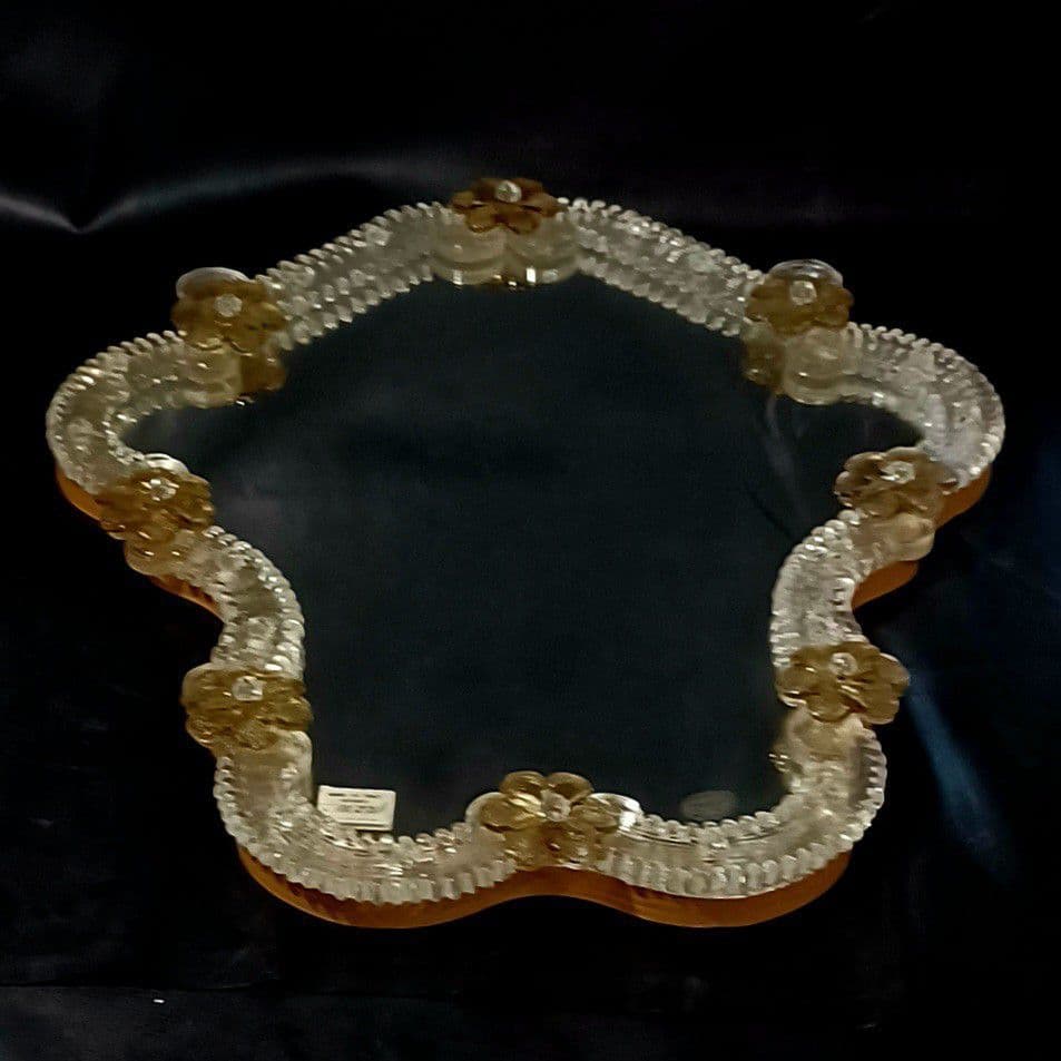 MURANO GLASS 47㎝ ムラノ ウォールミラー 壁面鏡 ヴェネチアン