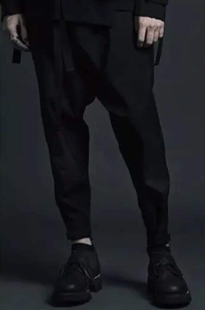 即完売品　　　サルエルパンツ 黒 ウエストベルト付き